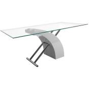 Lúzete - table basse clarity transparent/blanche -