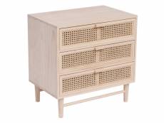 Nordlys - commode chambre scandinave bois 3 tiroirs