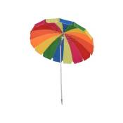 Parasol rond inclinable fiesta multicolore