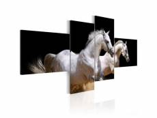 Paris prix - tableau imprimé "monde des animaux chevaux au galop" 45 x 100 cm
