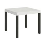 Petite table carrée 90/90 cm extensible 10 personnes
