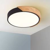 Plafonnier LED,Lampe Plafond à encastrer 24W Noir