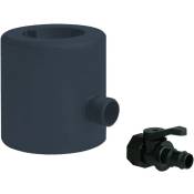 Récupérateur d'eau de pluie en pvc pour tube Ø63-80-100-92x57 mm - Anthracite First Plast