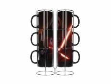 Star wars episode vii - set 3 mugs céramique kylo