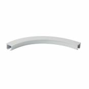 Support d'angle simple pour barre à rideau Thira GoodHome blanc