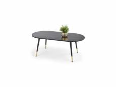 Table basse 120 cm x 60 cm x 47 cm - noir/or 4296