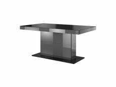 Table extensible design pour salle à manger collection lucia. Coloris gris brillant.