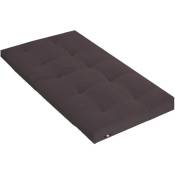 Terre De Nuit - Matelas futon chocolat en coton 90x190