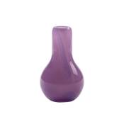 Vase en verre violet H15xD8cm