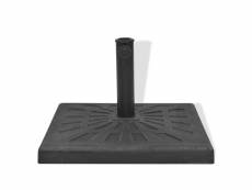 Vidaxl base carrée de parasol résine noir 19 kg 43659
