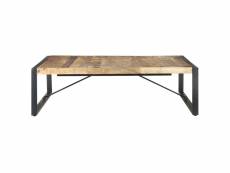 Vidaxl table basse 140x140x40 cm bois de manguier brut