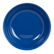 Assiette creuse en porcelaine bleue
