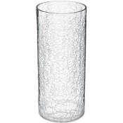 Atmosphera - Vase cylindre verre craquelé H30cm créateur