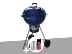 Barbecue à charbon Weber Master-Touch GBS C-5750 57 cm Deep Ocean Blue avec kit d'allumage