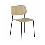 Chaise design en bois de chêne Soft Edge 40 - HAY
