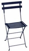 Chaise pliante Bistro / Métal - Fermob bleu en métal