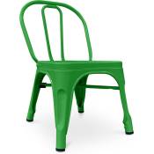 Chaise pour enfant Stylix - Métal Vert - Fer - Vert