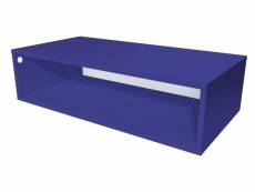 Cube de rangement bois 100x50 cm bleu foncé CUBE100-DF