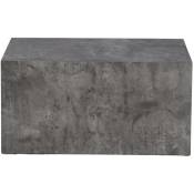Ebuy24 - York table basse 60x80x40cm gris foncé. - gris foncé
