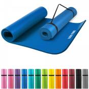 Gorilla Sports - Tapis en mousse grand - 190x100x1,5cm (Yoga - Pilates - sport à domicile) - Couleur : bleu roi - bleu roi