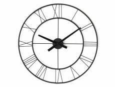 Horloge murale ronde métal noir navor d 60 cm INT3248117233301