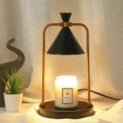 Lampe Chauffe-bougie, Lampe Chauffe-cire à Luminosité Réglable, Compatible Avec Les Petites Et Grandes Bougies, Bougeoirs Aromatiques Pour La