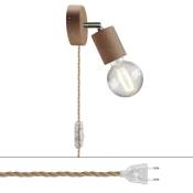 Lampe Spostaluce Snodo réglable en bois Avec ampoule