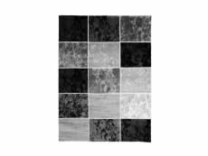 Metro - tapis à motifs cubes noir 200x290