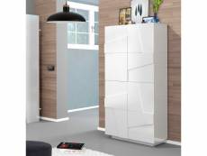 Meuble chaussure polyvalent design 4 portes 8 placards blanc ping dress AHD Amazing Home Design