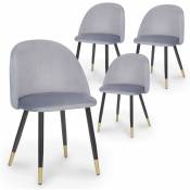 Mobilier Deco - bianca - Lot de 4 chaises design en