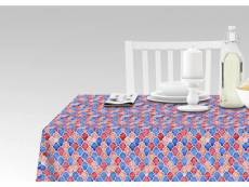Nappe avec impression numérique, 100% made in italy nappe antidérapante pour salle à manger, lavable et antitache, modèle marrakech - roccaraso, cm 14