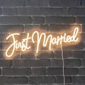 Neon led Just Married 58CM - Neon Mural Blanc Chaud