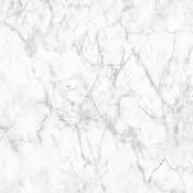 Papier peint imitation marbre - Gris - 10ml x 0,53m