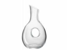 Paris prix - carafe design en verre "trou" 1,2l transparent