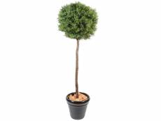 Plante artificielle / eucalyptus artificiel boule - dim : 110 x 45 cm -pegane-