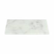 Plateau rectangulaire 20x40 cm marbre blanc - Stoned