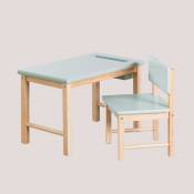 Sklum - Ensemble table et chaises en bois Dakota Kids Céladon - Céladon