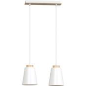 Table à manger Lampe suspendue Blanc Design Scandinave - Blanc
