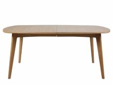 Table à manger ovale en bois l180 - martine ZSFU000896-NTL
