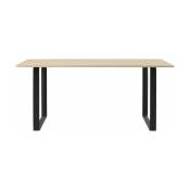 Table en chêne piétement noir 170 cm 70-70 - Muuto