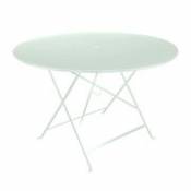 Table pliante Bistro / Ø 117 cm - Trou parasol - Fermob vert en métal
