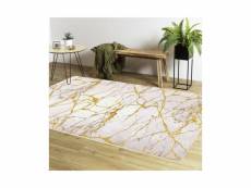 "tapis marbre jaune coloris - jaune, dimensions - 160x230"