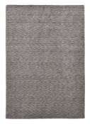 Tapis salon - tissé main - 100% laine naturelle - gris 140x200 cm