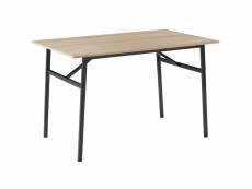 Tectake table de salle à manger industrielle swansea 120x75x76cm - bois clair industriel, chêne sonoma 404335