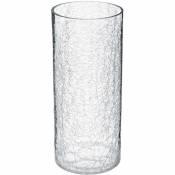Vase cylindre verre craquelé H30cm Atmosphera créateur d'intérieur - Transparent
