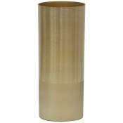Vase cylindrique en métal doré petit modèle