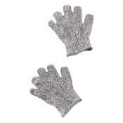 18cm)Lot de 1 paires de gants anti-coupures pour enfants - Protection de niveau 5 - Qualité de contact alimentaire