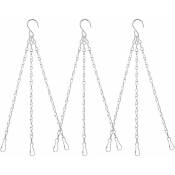 3 ensembles de chaînes de jardinière en métal chaînes suspendues chaîne de suspension de jardinière Fei Yu