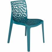3S. x Home Chaise Design Bleu Turquoise GRUYER