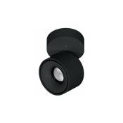 Applique led ronde noire orientable Mini Concord Tricolore